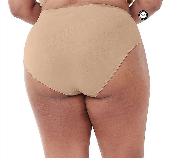 calcinha alta classica sem costura g2 preta