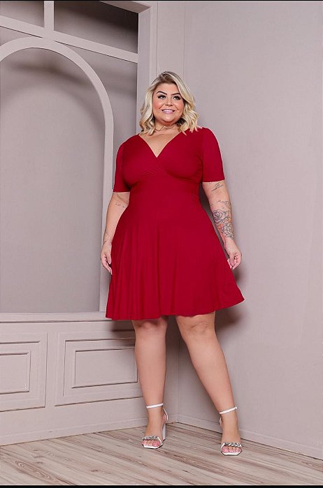 Vestido princesa 52 vermelho