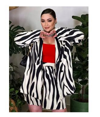 Blazer zebra preto 46
