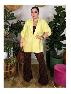 Blazer martina amarelo 50