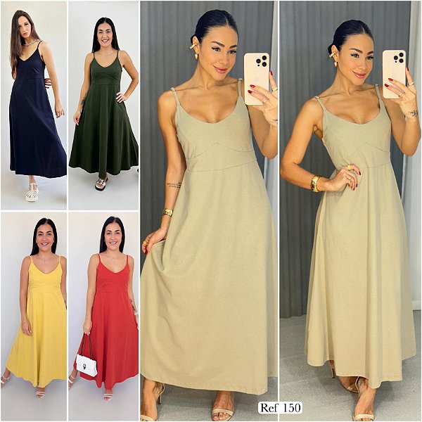 Vestido midi busto telha g
