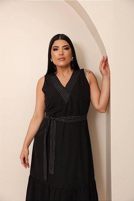 Vestido verona preto 46