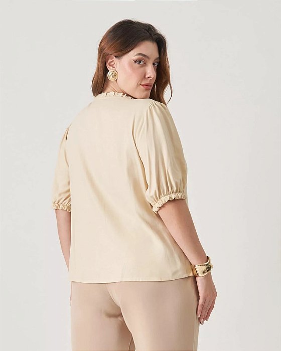 blusa nina bege 48