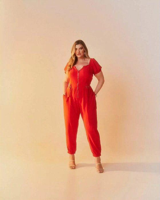 macacão utilitário 42 VERMELHO