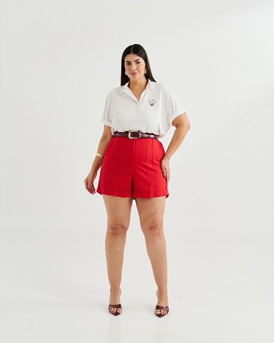 Short Maresia vermelho 50