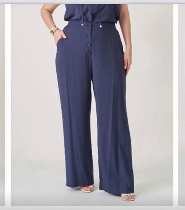 calça alba azul marinho 42