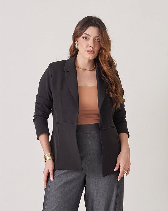 Blazer classy preto 44
