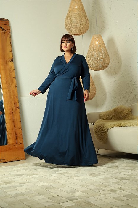 Vestido madrinha azul 54