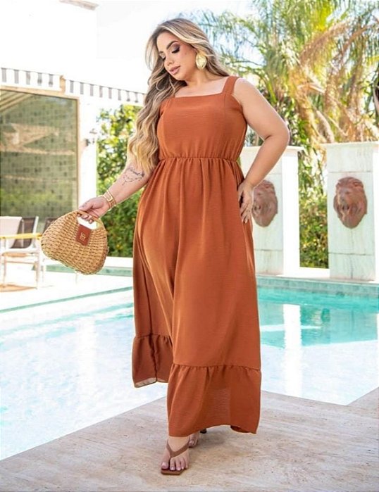 vestido isis marrom g5