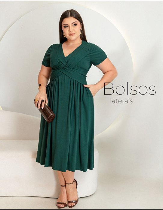 Vestido cora verde g2