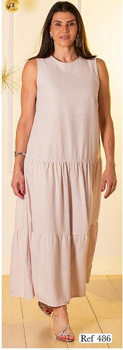 vestido tres marias linho G