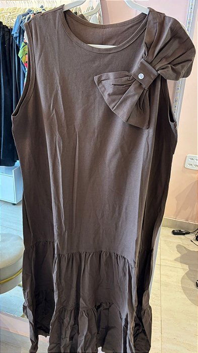 Vestido marrom exg
