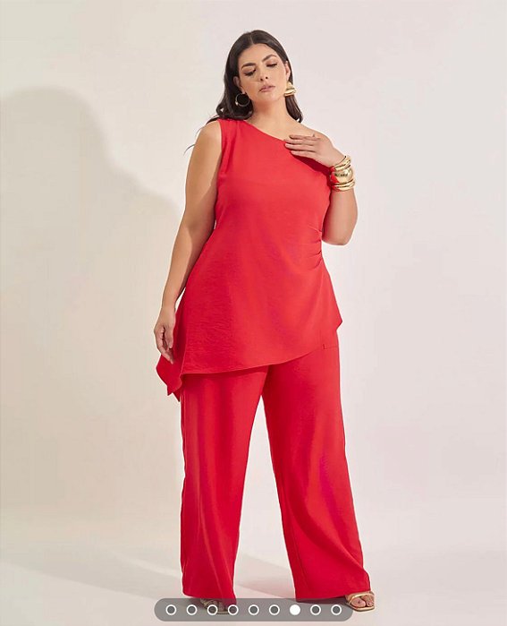 Calça finny vermelho 54