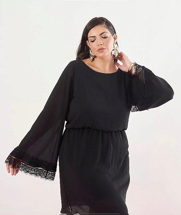 Vestido lace preto 50