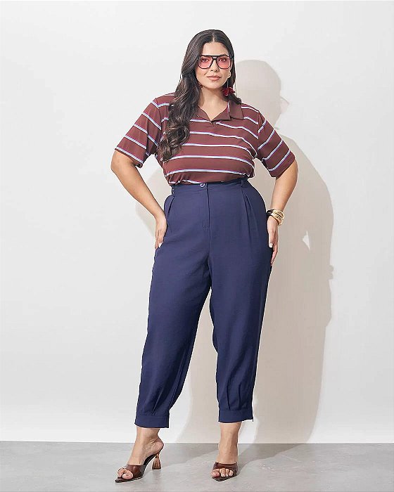 Calça luna azul marinho 54