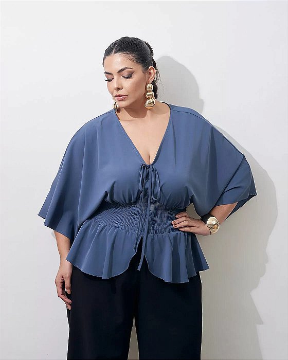 blusa lidia azul 54
