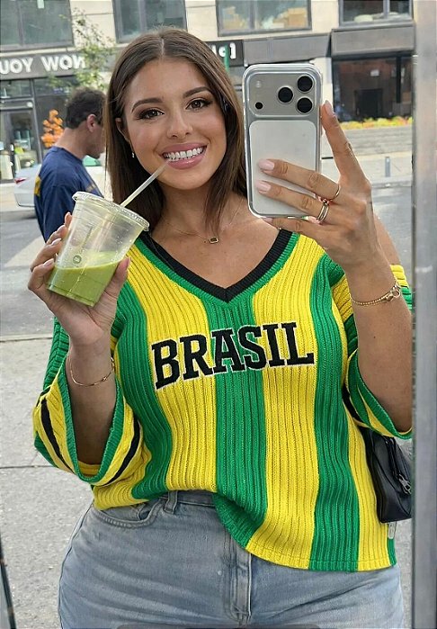 Camisa brasil verde com amarelo