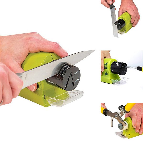 Afiador Amolador Elétrico de Faca Tesoura Chave de Fenda