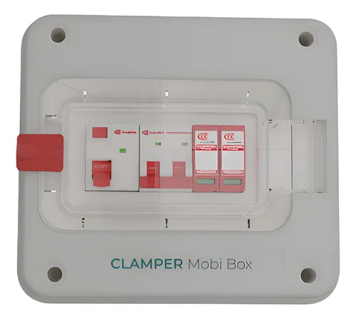 Quadro De Proteção Carregadores Wallbox 8kw Clamper - Branco