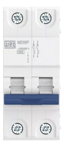 Disjuntor Bipolar Din Weg Mdwp Curva C 40a