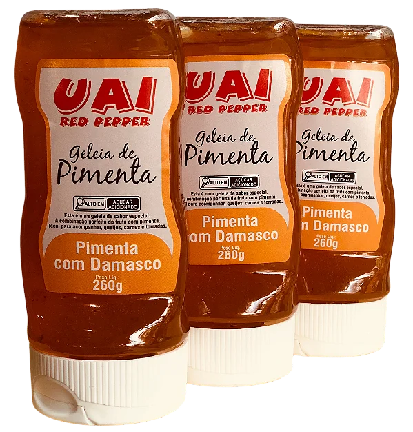 Geleia de Pimenta com Damasco Uai Red Pepper – 260g