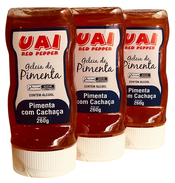 Geleia de Pimenta com Cachaça Uai Red Pepper – 260g