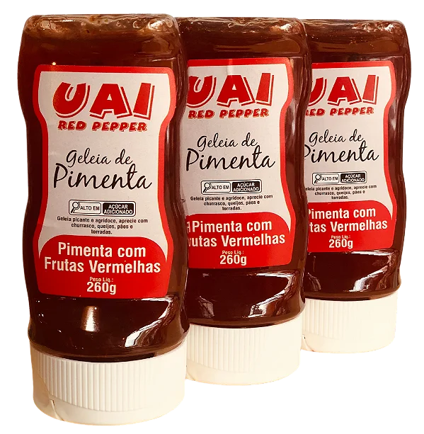Geleia de Pimenta com Frutas Vermelhas Uai Red Pepper – 260g