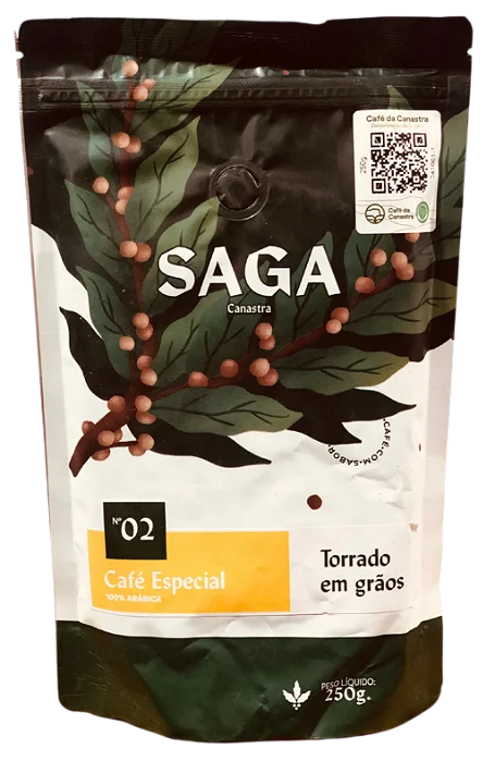 Café Saga Canastra Nº 02 – Torrado em Grãos (250g)