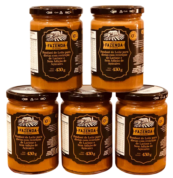 Doce de Leite Fazenda Mineira – Fondant 430g (Zero Lactose e Sem Adição de Açúcar)