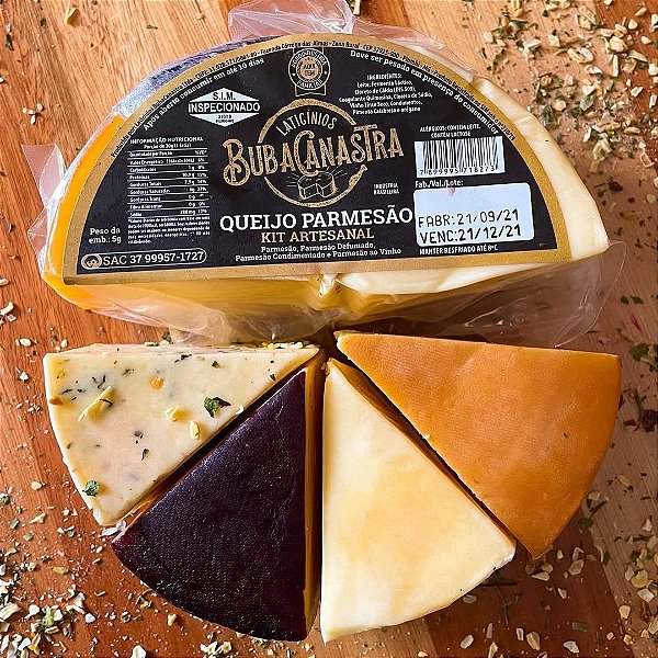 Queijo Parmesão Kit Artesanal da Bubacanastra 500g
