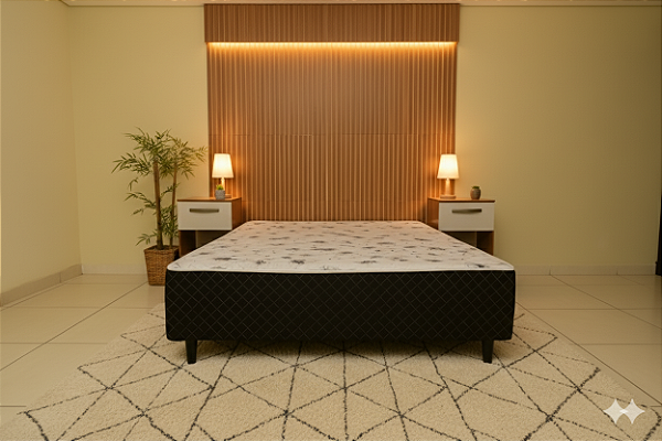 Cama Box Conjugado Light Casal