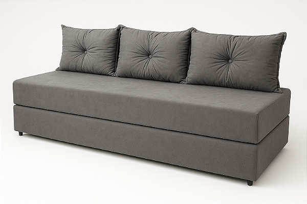 Sofanete Sofá de 3 lugares Sofá Cama de Casal Bicama em Suede