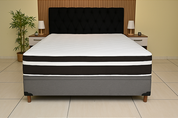 Colchão BioClassic One Side + Base Baú Casal