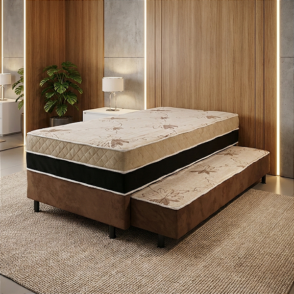 Bicama Solteiro Absolut c/ Auxiliar 88x188x44cm