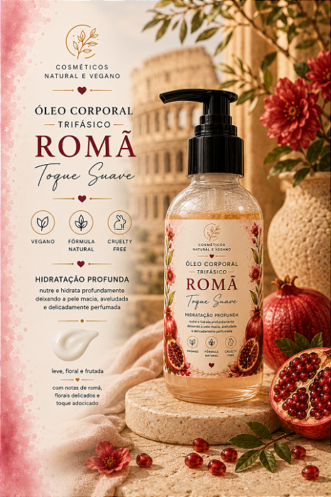 Óleo Corporal Trifásico Romã