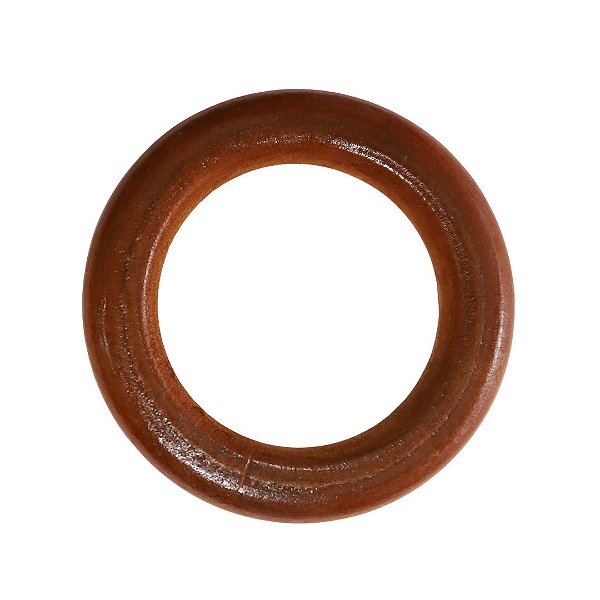 Argola de Madeira Caramelo