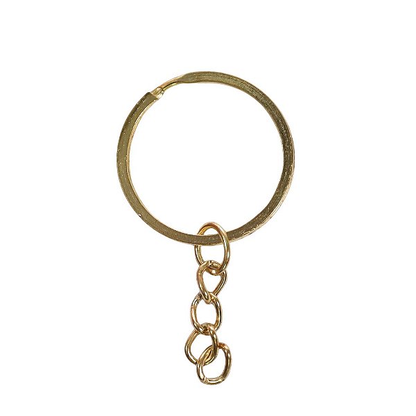 Argola para Chaveiro com corrente Italiana