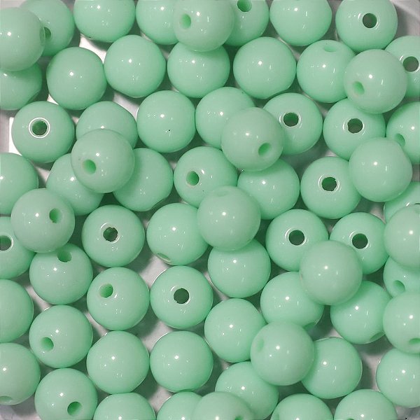 Bola de Resina Verde Menta 0,8mm 250 gramas