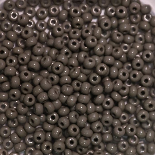 Miçanga Jablonex Cinza Leitoso 6/0