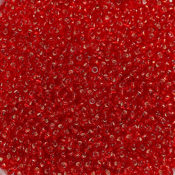 Miçanga Jablonex Vermelho Claro Transparente 0/9