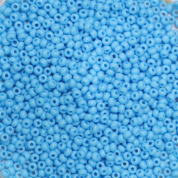 Miçanga Jablonex Azul Claro Leitoso 0/9