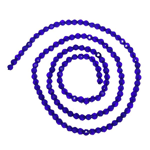 Cristal Bolinha 0,3mm Azul Royal Transparente