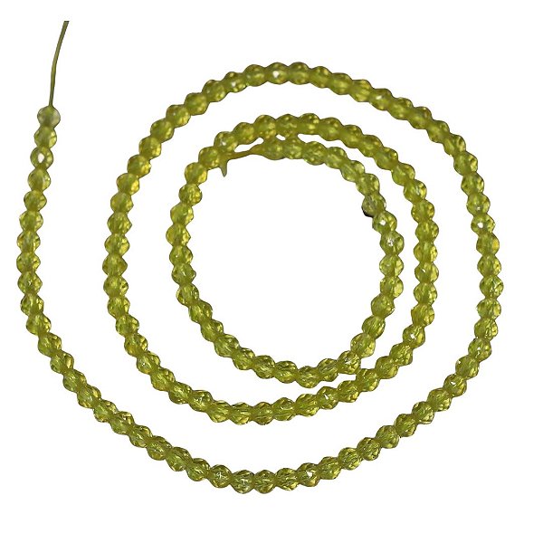 Cristal Bolinha 0,3mm Amarelo Transparente