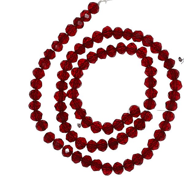 Cristal 0,6mm Vermelho Transparente