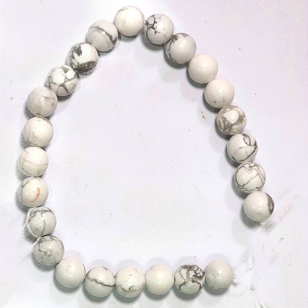 Pedra Natural Howlita Branco 0,8mm