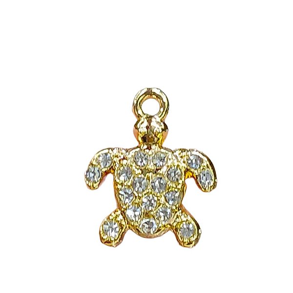 Pingente de Tartaruga com Strass