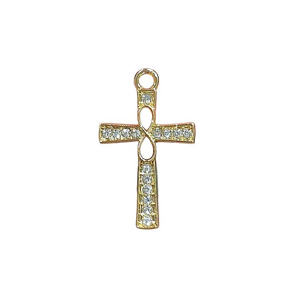 Pingente de Cruz com Strass
