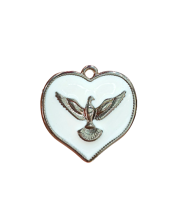 Pingente de Coração Espirito Santo