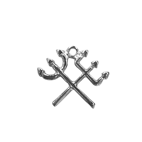 Pingente de Tridente Cruzado