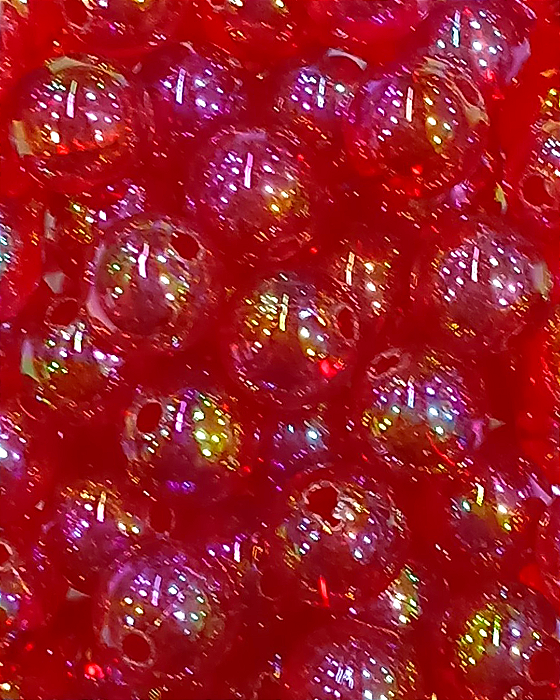 Bola de Sabão Vermelho Transparente Boreal 8mm